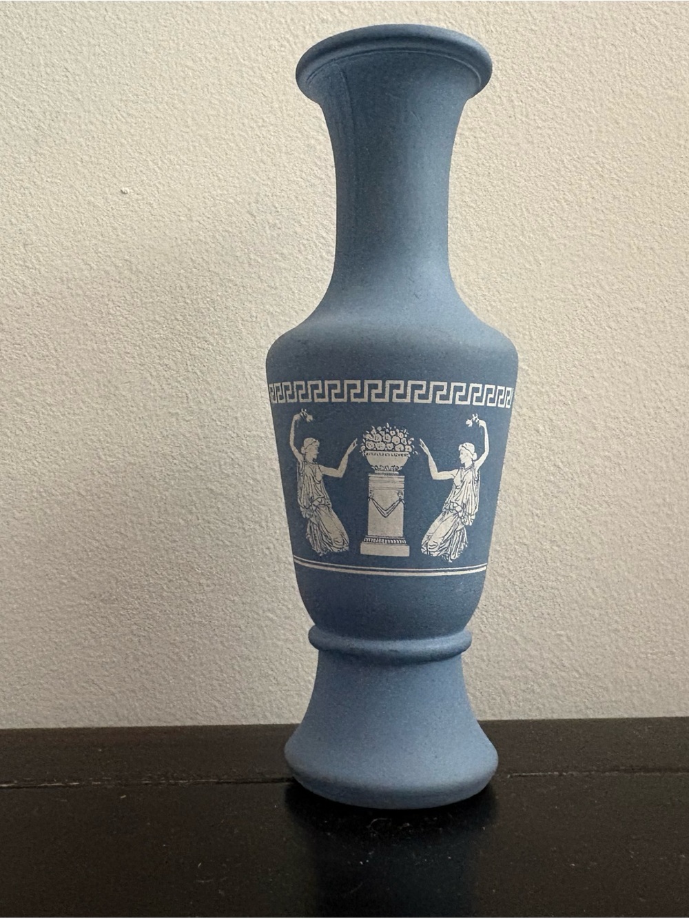 Blue Greek-Style Decorative Vase
